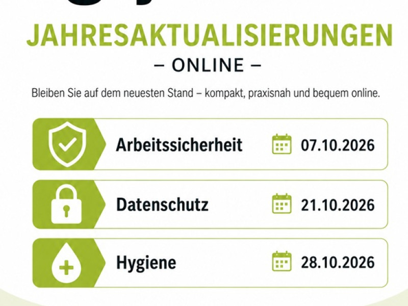 Jahresaktualisierungen 2026